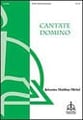 Cantate Domino SATB choral sheet music cover